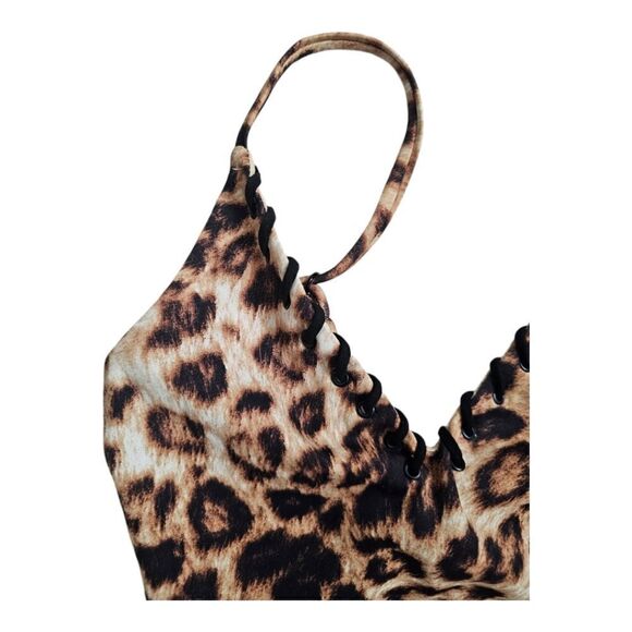 GOOD AMERICAN Whip Stitch Compression One-Piece Swimsuit - Size Small - Picture 7 of 9